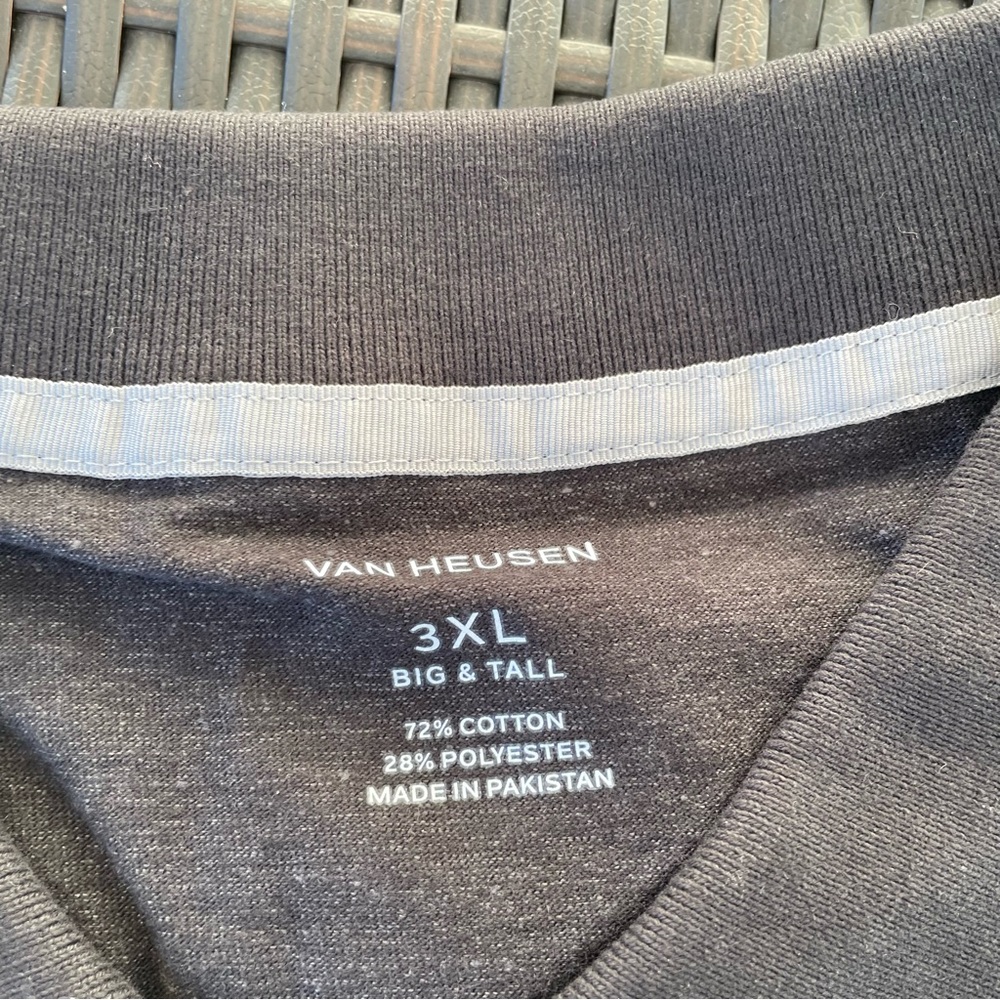 Van Heusen Essential Luxe Short Sleeve Polo in Black Size 3XL (NWT) - Picture 7 of 7